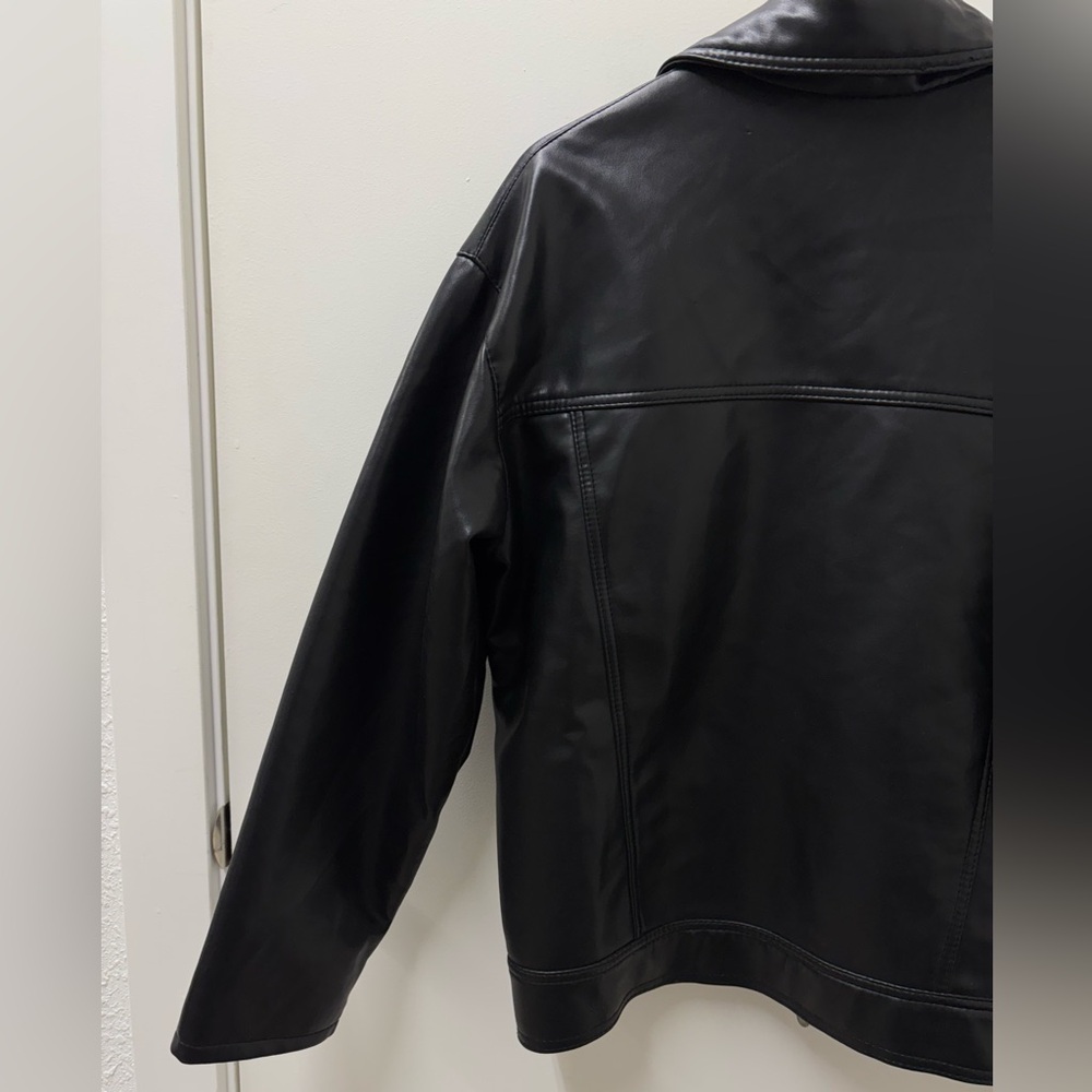 Authentic Versace Black Leather Jacket - image 6